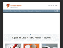 Tablet Screenshot of christiesbaptist.org.au